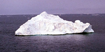 An Arctic Ocean floeberg from the Environment Canada website (photo uncredited)