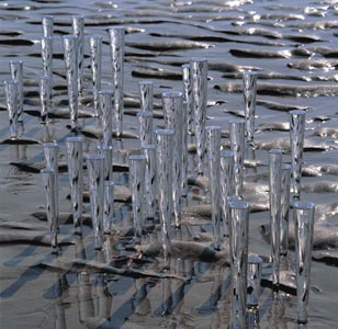 Icicle Chandelier sketch on the beach