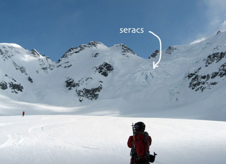 Seracs on the Benvolio Glacier, near Whistler BC (photo: Lars G)