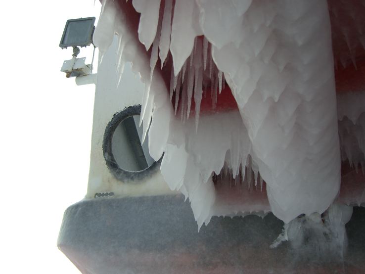 ferry icicles porthole-s